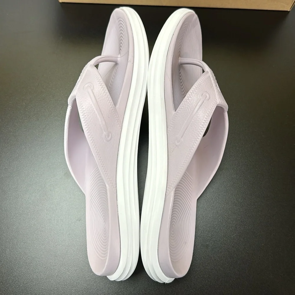 Sperry Windward Float Thong Flip Flops Sandals Sz 12 M Lilac Summer Comfy Beachy